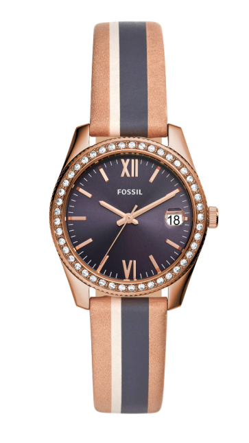 Pulseira de relógio Fossil ES4594 Couro Multicolorido 16mm